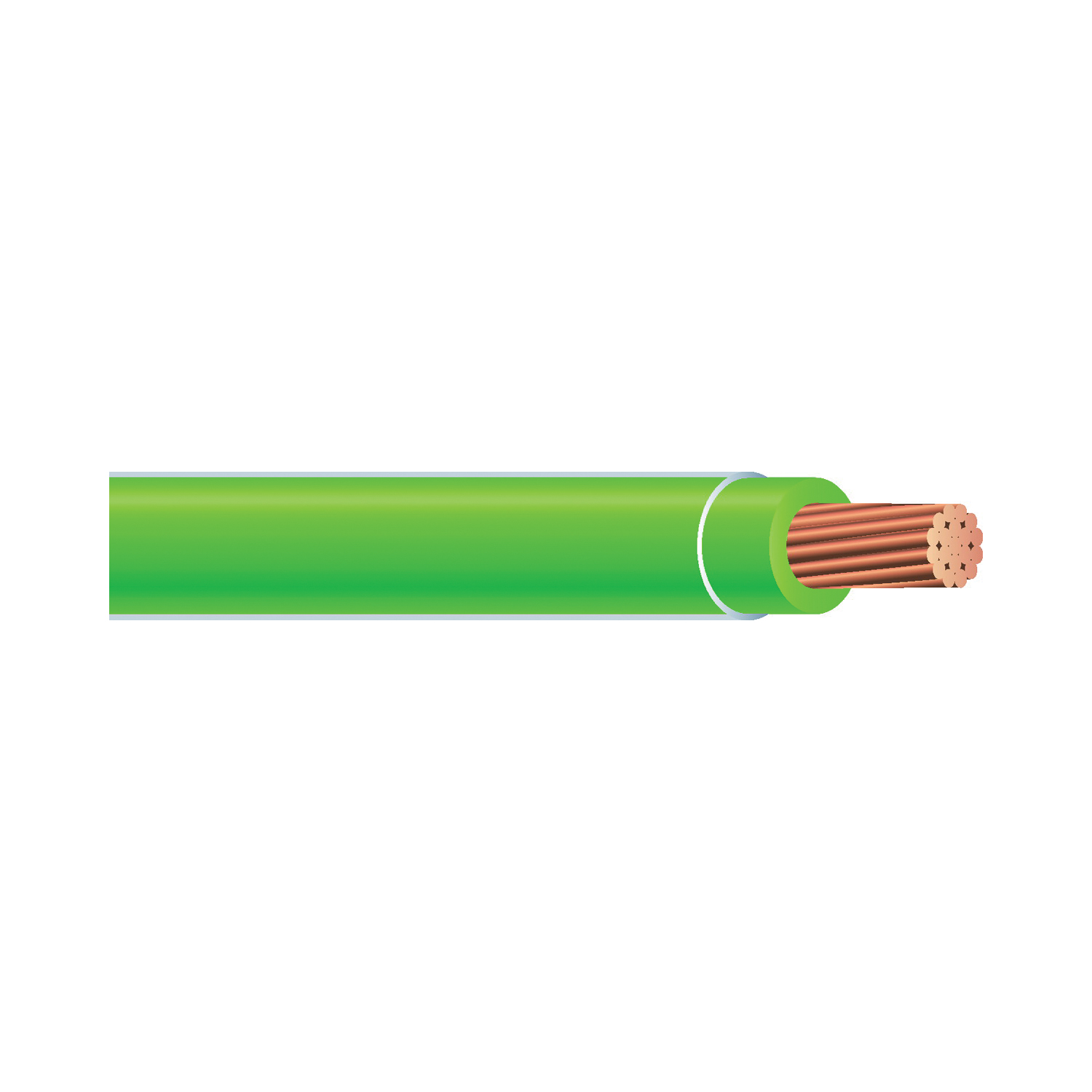 Southwire 22968283 Series Building Wire, Green Sheath, 12 AWG Wire, 1-Conductor, 50 ft L, Copper Conductor