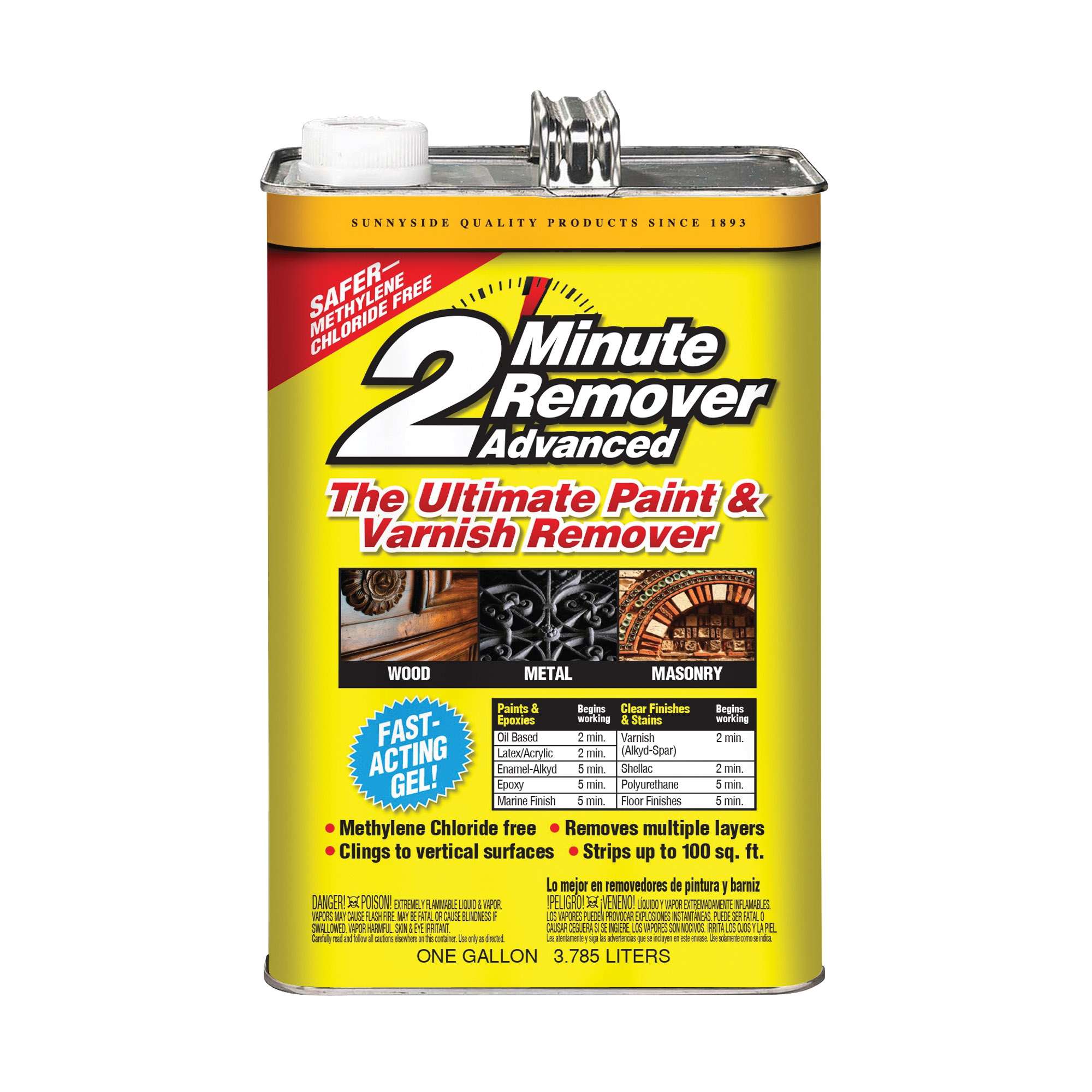 2 Minute Remover Advanced 634G1 Paint and Varnish Remover, Liquid, 1 gal - 1