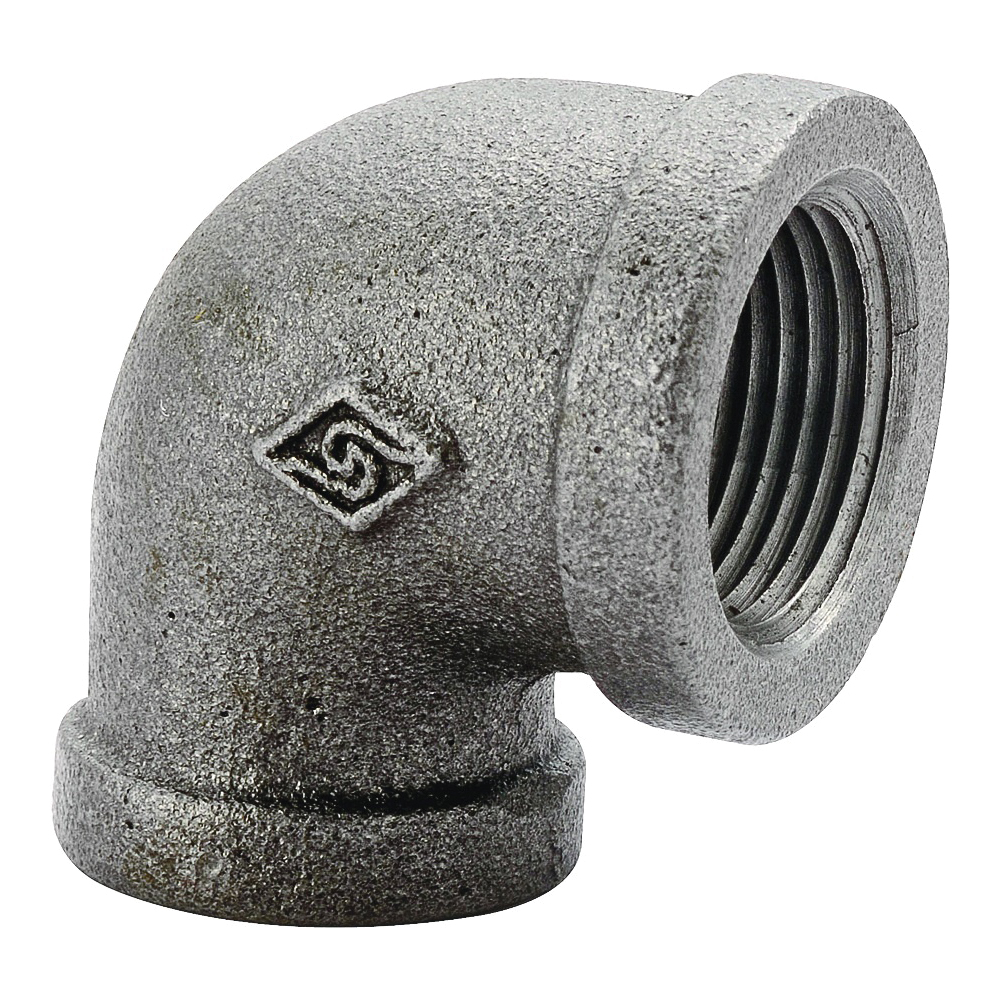 2A-1/4B Pipe Elbow, 1/4 in, FIP, 90 deg Angle, Iron, 40 Schedule, 300 psi Pressure