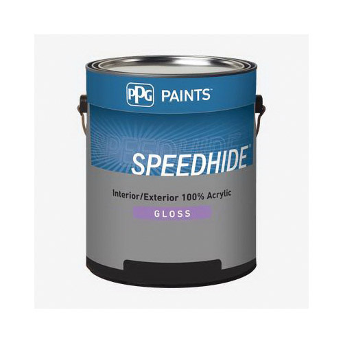 SPEEDHIDE 6-8534 Paint, White, Gloss, 1 gal, 400 sq-ft/gal Coverage Area, 236 deg F Flash