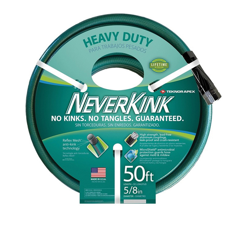 8617-50/8615-50 Heavy-Duty Garden Hose, 5/8 in, 50 ft L, Vinyl, Green
