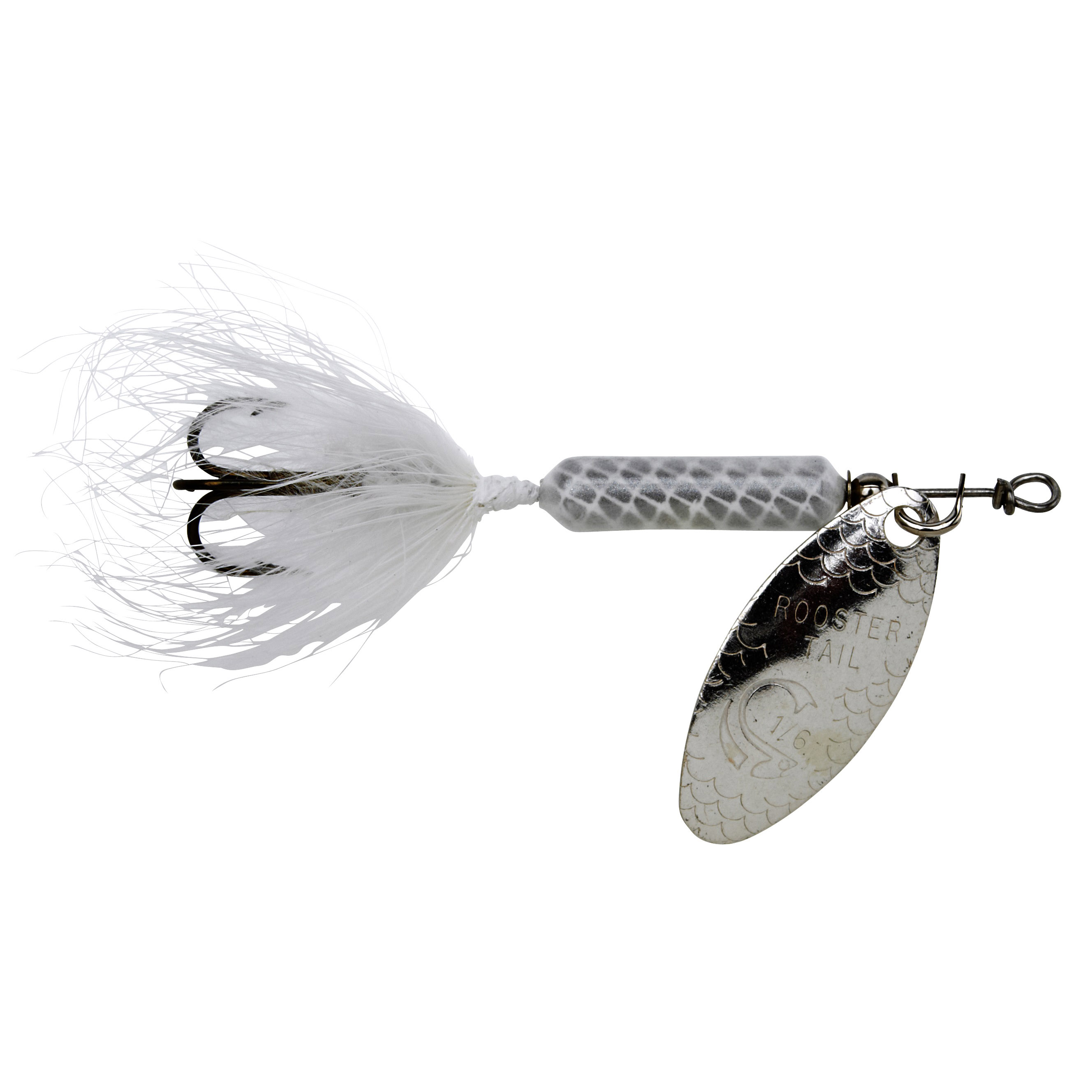ROOSTER TAIL 208-WH Spinner Lure, White Lure - 1