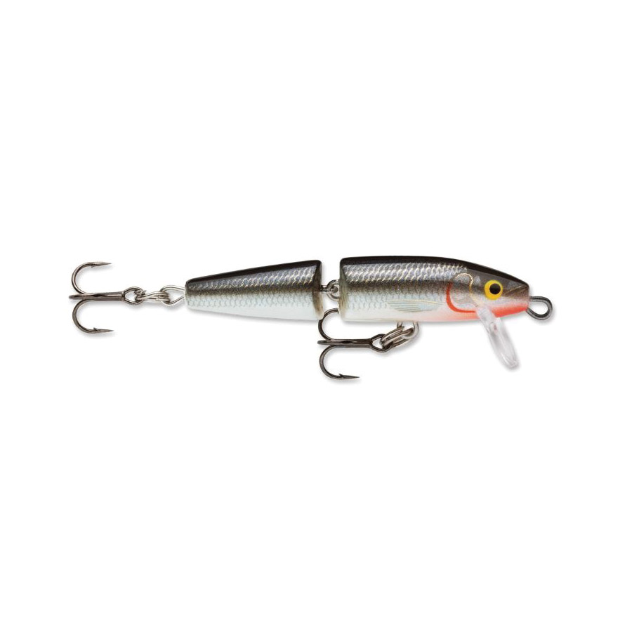 Rapala J05S Jointed Minnow, 2-Hook, Balsa Wood, Silver Bait