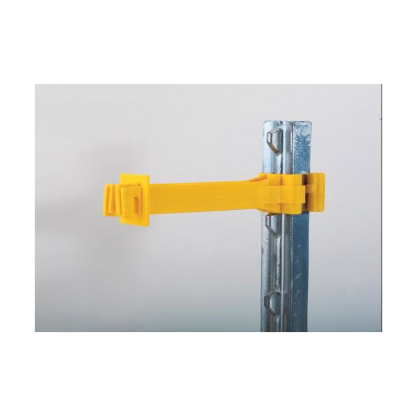 Dare SNUG-X5TP-15 Extender Fence Insulator, HDPE, Yellow, Snap-On Mounting