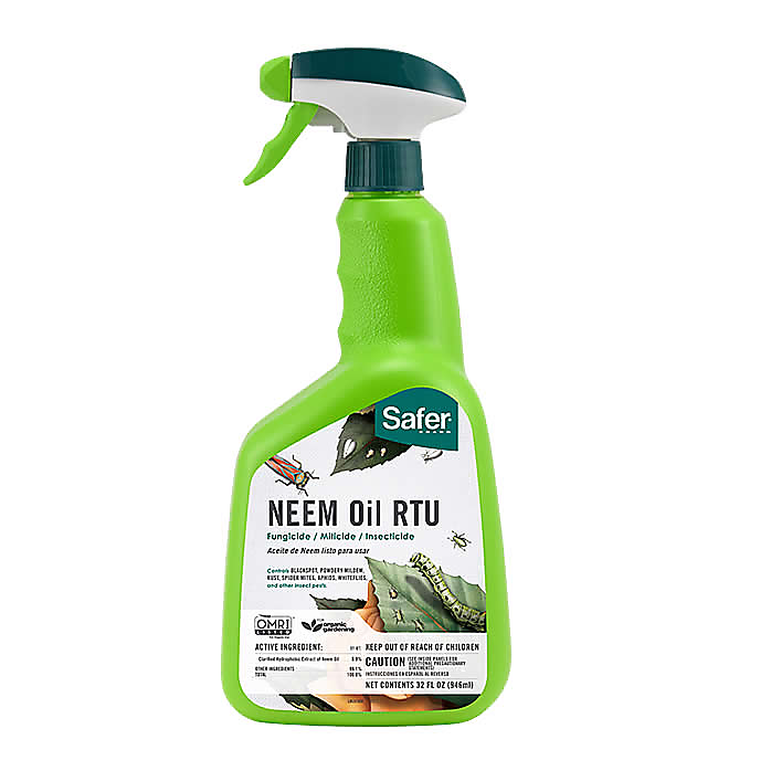 Safer 5180-6 Neem Oil, Liquid, Spray Application, 32 oz Bottle - 1