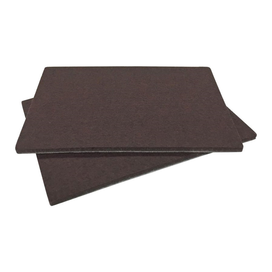 9860 Blanket Furniture Pad, Felt, Brown, 4-1/4 in L, 6 in W, 5 mm Thick, Rectangular