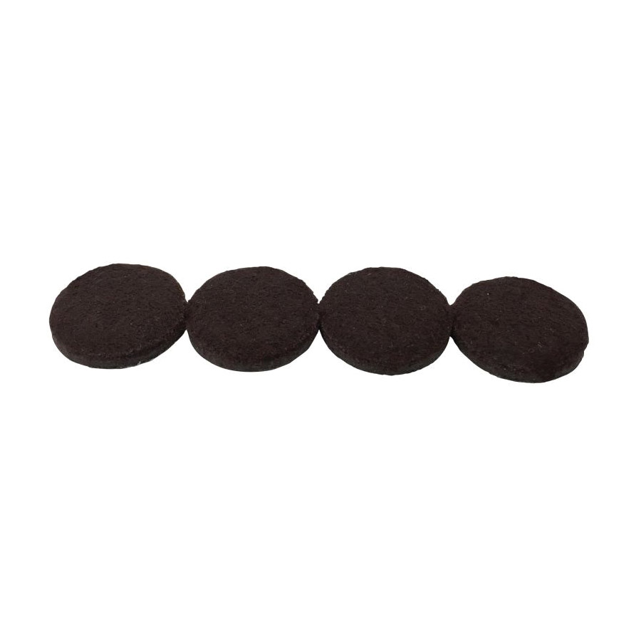 Furniture Pad, Shepherd Hardware, Felt, Brown, 3 in Dia, 5 mm Thick, Round, 4/PK - 2