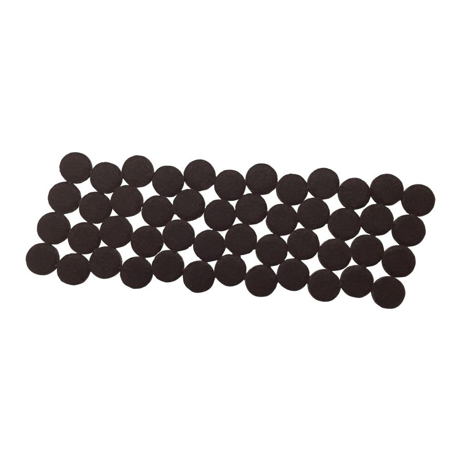 Furniture Pad, Shepherd Hardware, Felt, Brown, 1 in Dia, 5 mm Thick, Round, 48/PK - 2