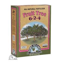 Down To Earth 07849 Fruit Tree Fertilizer, 5 lb, Box, Particle, 6-2-4 N-P-K Ratio