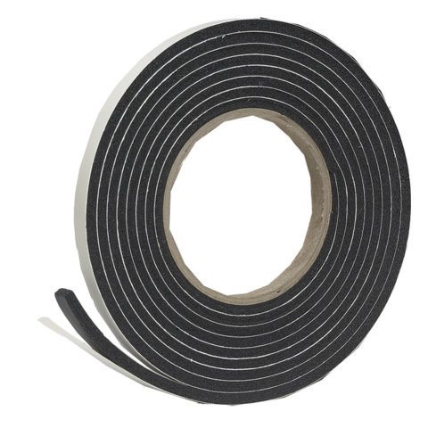Foam Tape, Frost King, 3/8 in W, 10 ft L, 7/16 in Thick, Rubber, White - 2