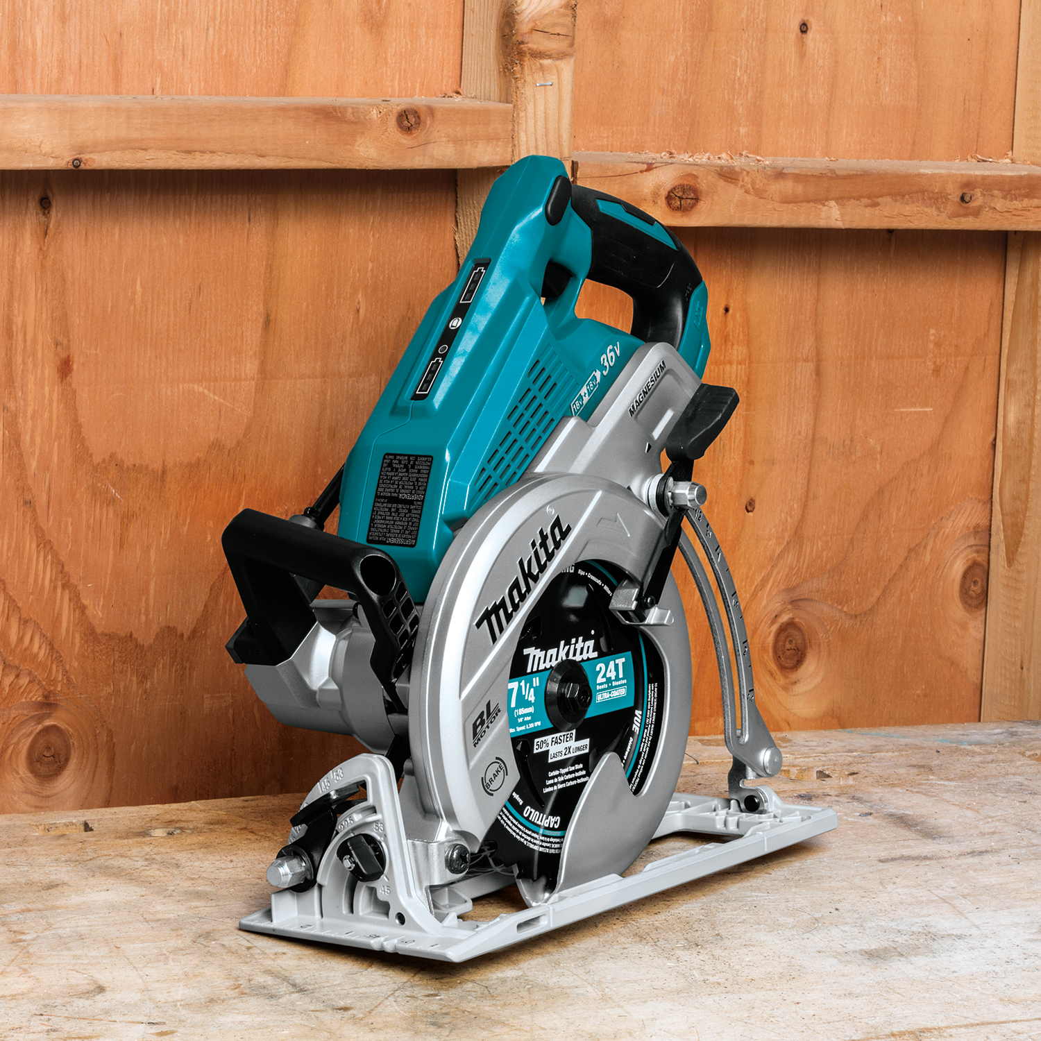 Makita XSR01Z Circular Saw, Tool Only, 18 V, 5 Ah, 7-1/4 in Dia Blade, 1-3/4, 2-9/16 in Cutting Capacity
