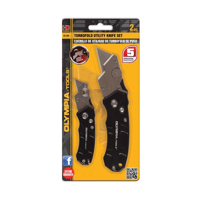 Olympia Tools 33-203 Utility Knife Set, 2-Piece