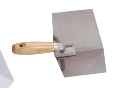 Inside Corner Taping Knife, Wal-Board Tool, 4 in W Stainless Steel Blade, Wood Handle - 1