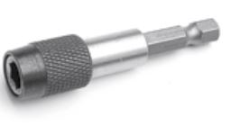 Screwdriver Bit Holder, Eazypower, 1/4 in Hex Drive, 1/4 in Hex Shank, 12 in L, 1PK - 1