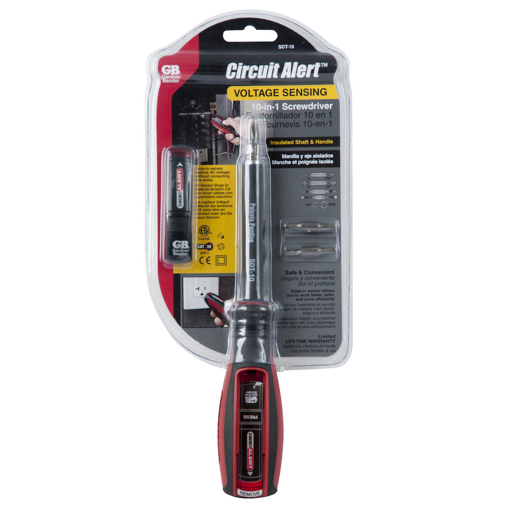 Sensing Screwdriver, Gardner Bender, Hex Drive, Rubber Handle, Comfort-Grip Handle - 2