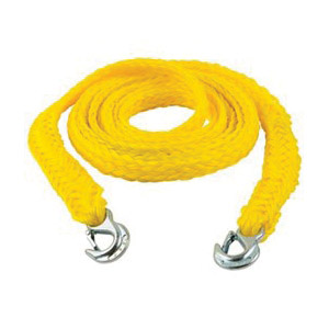 89859 Tow Rope, 7/8 in Dia, 18 ft L, Slip Hook End, 6000 lb Working Load, Polypropylene
