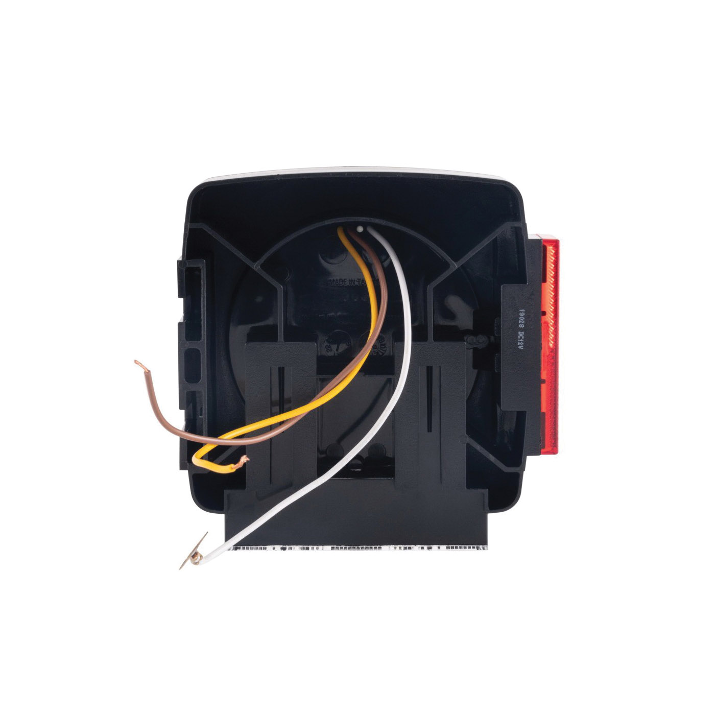 Blazer C7483RTM Stop/Turn/Tail Light, LH Submersible, 5-1/4 in L, 5-1/8 in W, 1-3/4 in H, LED Lamp, Red, Black Housing