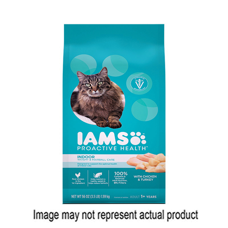 Iams PROACTIVE HEALTH 71245 Cat Food, Adult, Dry, Chicken, Turkey, 7 lb