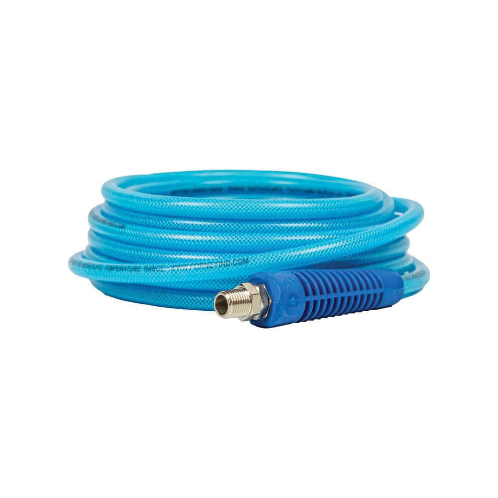 Forney 75450 Flex Air Hose, 1/4 in ID, 25 ft L, MNPT, 210 psi Pressure, Polyurethane, Blue - 3