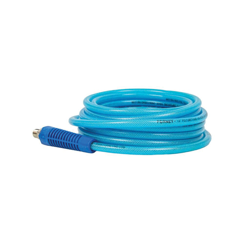 Forney 75450 Flex Air Hose, 1/4 in ID, 25 ft L, MNPT, 210 psi Pressure, Polyurethane, Blue - 4