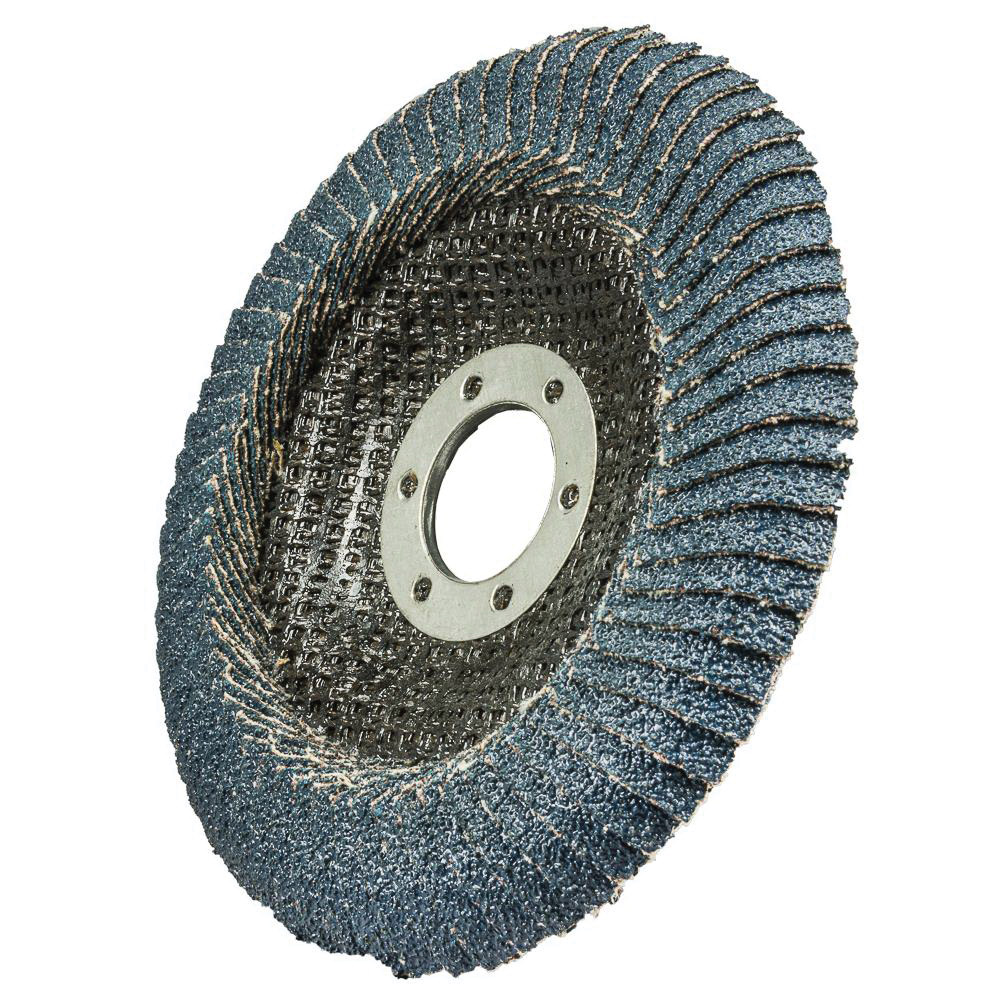 Forney 71941 Flap Disc, 4-1/2 in Dia, 7/8 in Arbor, 60 Grit - 4