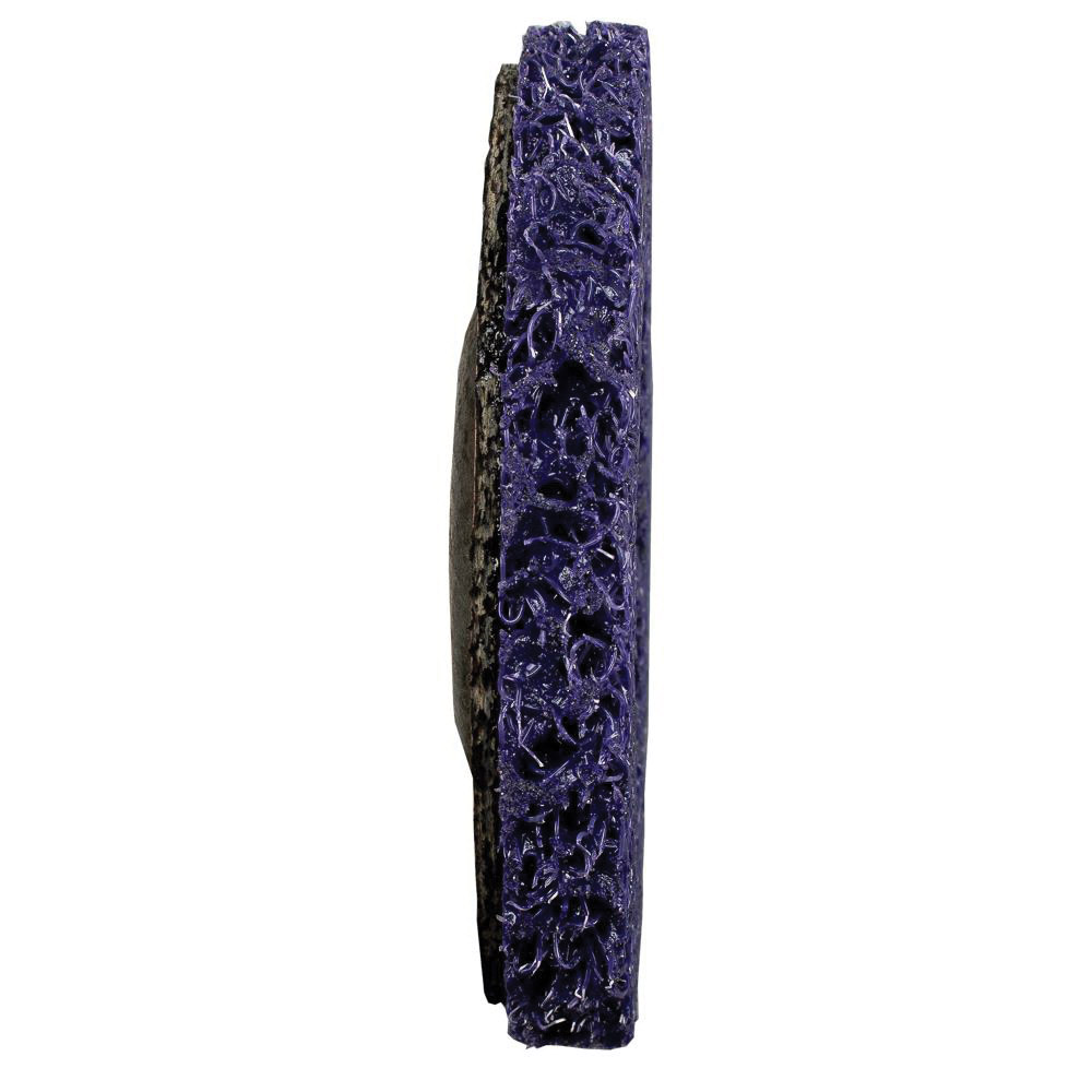 Forney 71946 Strip and Finish Disc, 4-1/2 in Dia, 7/8 in Arbor/Shank, Metal Bristle - 2