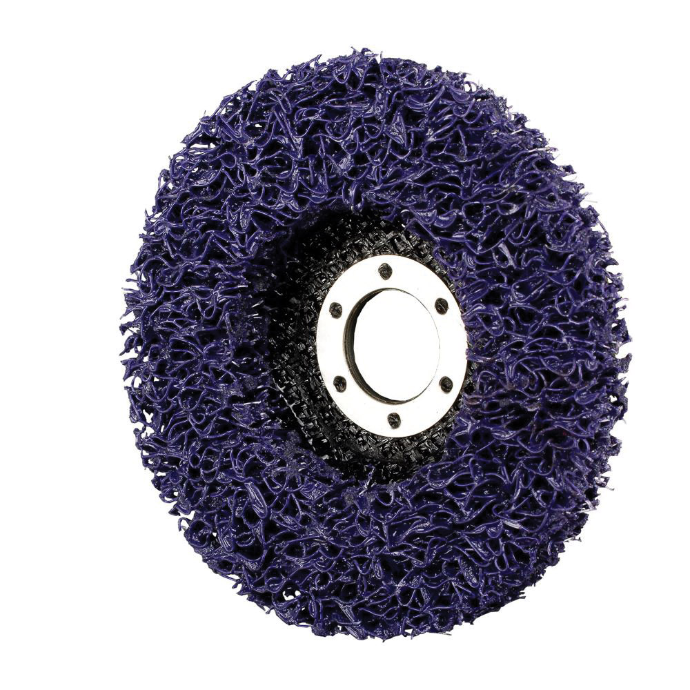 Forney 71946 Strip and Finish Disc, 4-1/2 in Dia, 7/8 in Arbor/Shank, Metal Bristle - 3