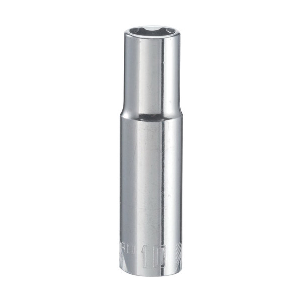 CMMT44426 Socket, 10 mm Socket, 3/8 in Drive, 6-Point, Alloy Steel, Polished Chrome