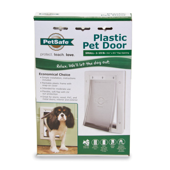 PetSafe PPA00-10958 Pet Door, Plastic, White - 2