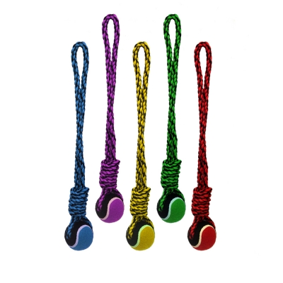 29523 Dog Toy, Knot Rope Tug, Assorted