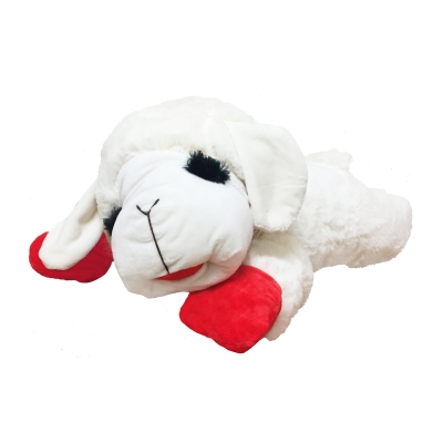 Lamb Chop 48375 Dog Toy, Plush Toy, Fabric, White