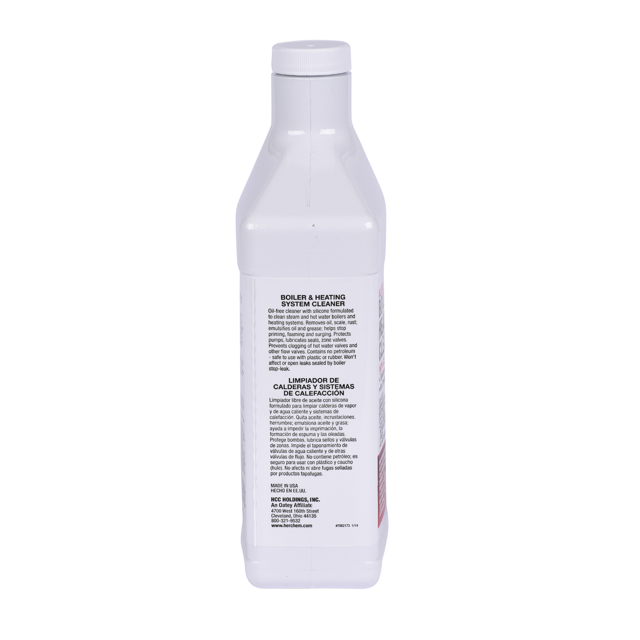 Hercules 35206 Boiler and Heating System Cleaner, Yellow, Liquid, 1 qt
