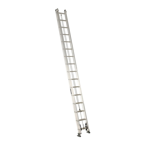 AE2200 Series AE2232 Extension Ladder, 31 ft 5 in H Reach, 300 lb, 32-Step, 1-1/2 in D Step, Aluminum