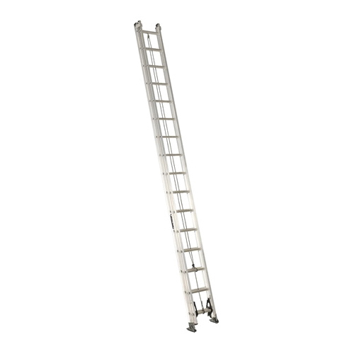 AE2200 Series AE2240 Extension Ladder, 37 ft 3 in H Reach, 300 lb, 40-Step, 1-1/2 in D Step, Aluminum