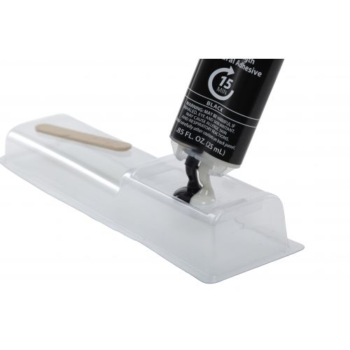 J-B Weld 50165 Epoxy Adhesive, Black Part A/White Part B, Paste, 25 mL, Syringe