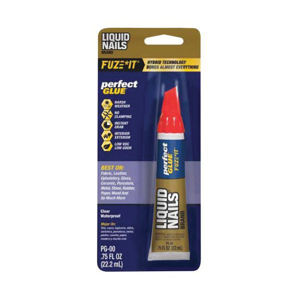 PG-00 Perfect Glue Adhesive, Clear, 0.75 oz Squeeze Tube