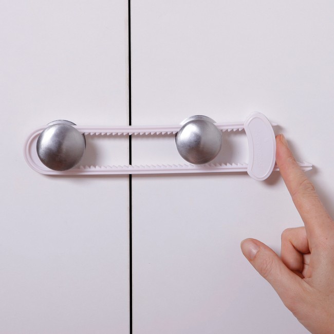 Sliding Lock, Dreambaby, 11.6 in L, 3.8 in W, Plastic, White - 3