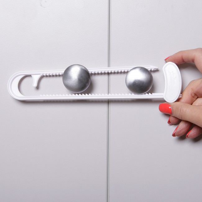 Sliding Lock, Dreambaby, 11.6 in L, 3.8 in W, Plastic, White - 5