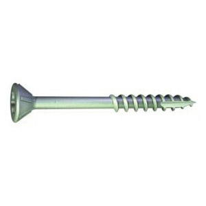 G8250GB Deck Screw, #8 Thread, 2-1/2 in L, Coarse Thread, Flat Head, Star Drive, Gray