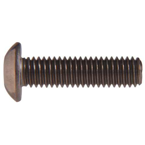 HILLMAN 43552 Cap Screw, #8-32 Thread, 3/8 in L, Coarse Thread, Button Head, Socket Drive, Alloy Steel, 20 PK - 2