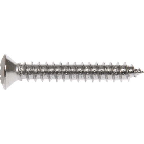 Sheet Metal Screw, Hillman, Chrome, Phillips-Drive, Jackson Trim-Head w/ #8 Head #10 x 3/4 in - 2