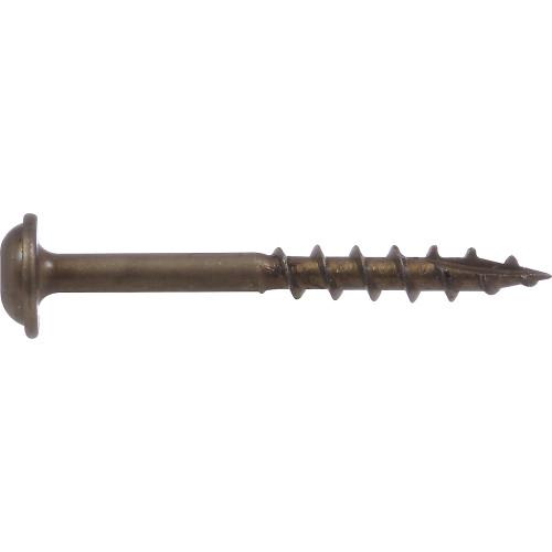 Pocket Screw, Hillman, Black Square-Drive, Round Washer-Head, Course-Thread #8 x 1-1/2 in - 2