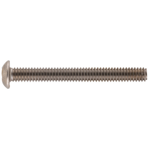Machine Screw, Hillman, Stainless Steel, Hex-Socket, Security-Drive, Button-Head, #6-32 x 1/2 in - 2