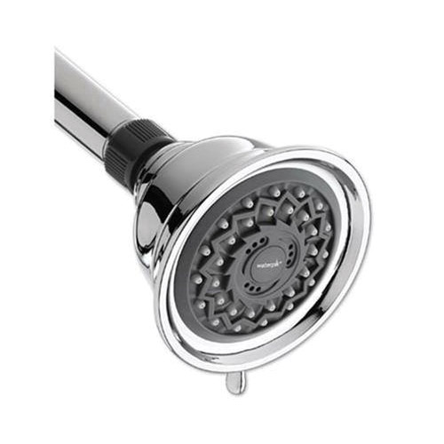 VAT-313E Shower Head, Round, 1.8 gpm, 1/2 in Connection, 3-Spray Function, Nickel, Chrome, 3-1/4 in Dia