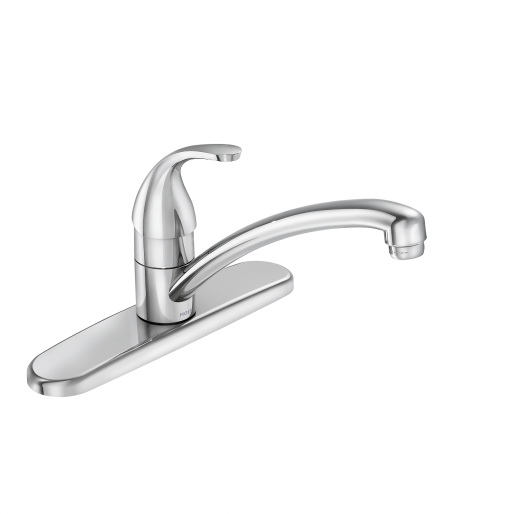 Adler Series 87603 Kitchen Faucet, 1.5 gpm, 3-Faucet Hole, Brass/Metal, Chrome Plated, Deck Mounting, Lever Handle