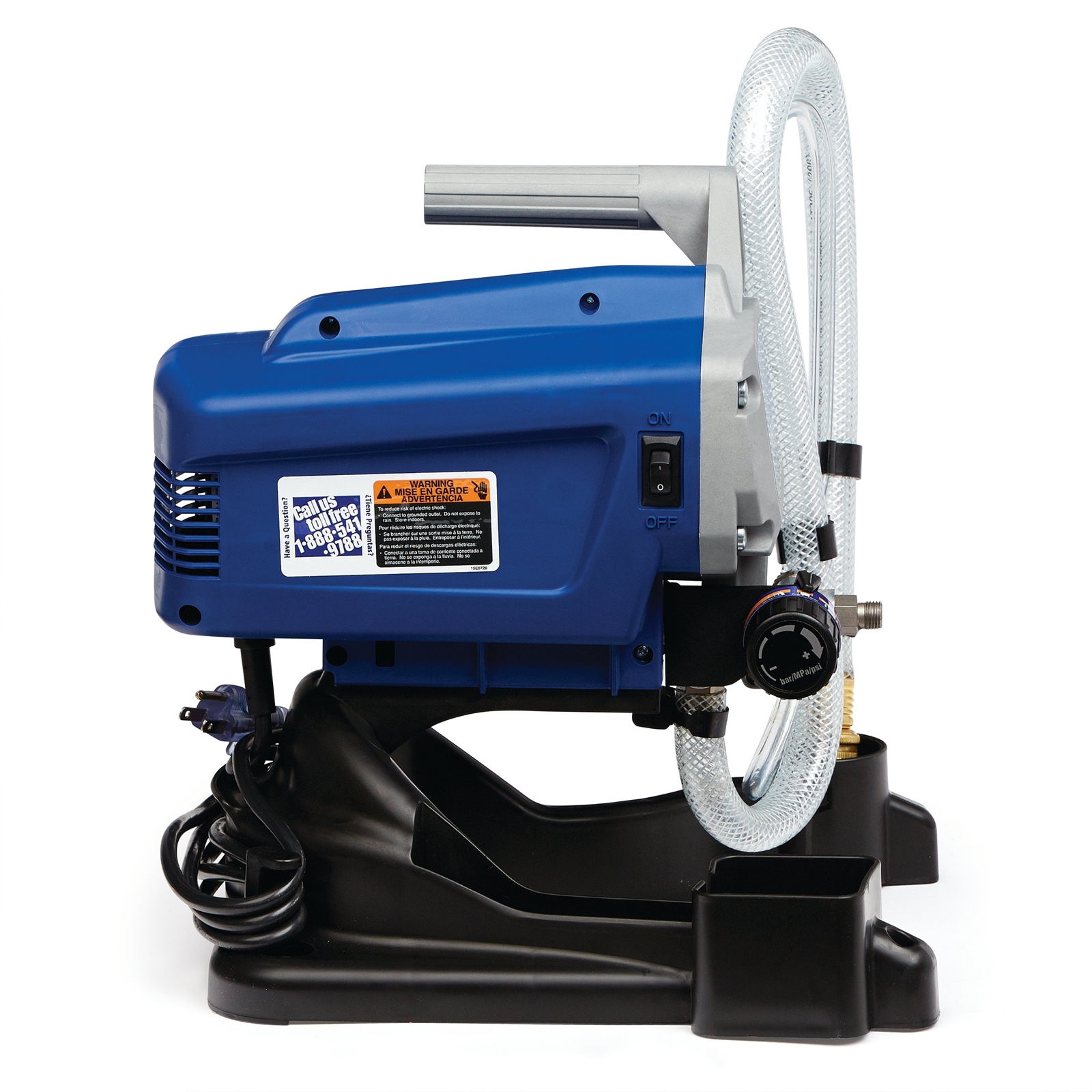 Graco 257025 Airless Paint Sprayer, 3/8 hp, 25 ft L Hose, 0.015 in Tip, 0.24 gpm, 2800 psi, Piston Pump, 0.24 gpm