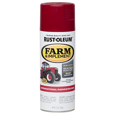 Rust-Oleum 280127 Farm Equipment Spray , Gloss, International Harvester Red, 12 oz, Can