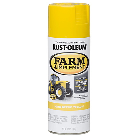 280129 Farm Equipment Spray , Gloss, JD Yellow, 12 oz, Can