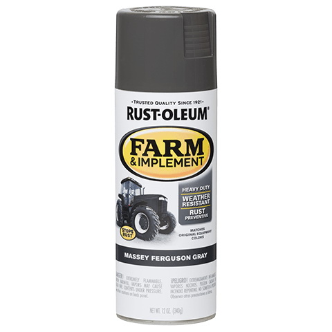 280133 Farm Equipment Spray , Gloss, Massey Ferguson Gray, 12 oz, Can