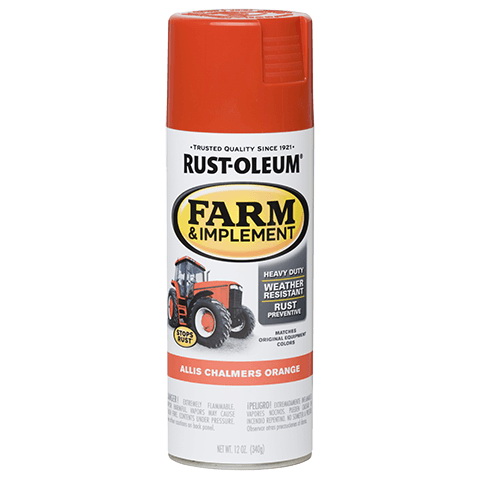 280135 Farm Equipment Spray , Gloss, Allis Chalmers Orange, 12 oz, Can